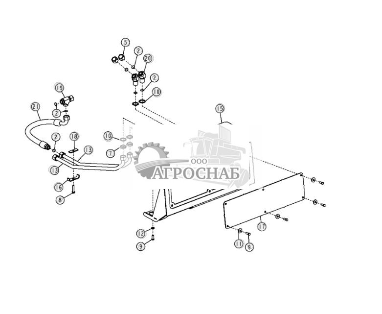Задн. гидравл. крышка лебедки, пласт. перегородки, гидравл. шланги и фитинги - ST26455 323.jpg